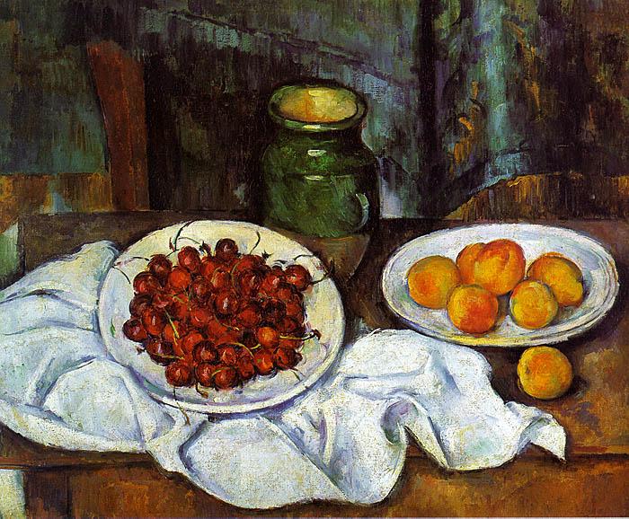 Paul Cezanne Cherries and Peaches